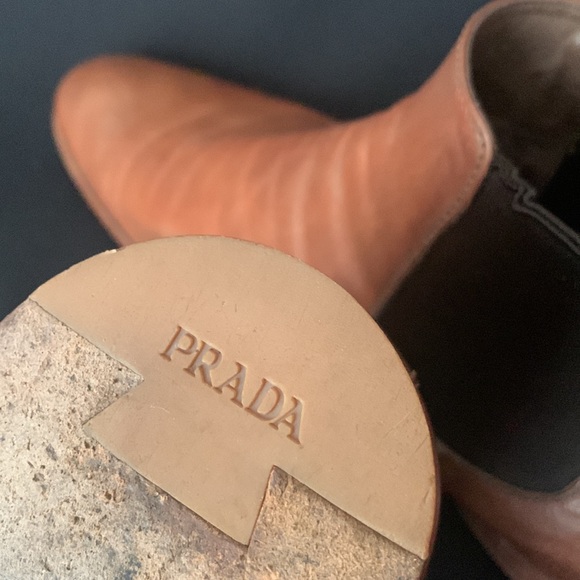 Vintage PRADA Leather Chelsea Boots - Picture 6 of 9